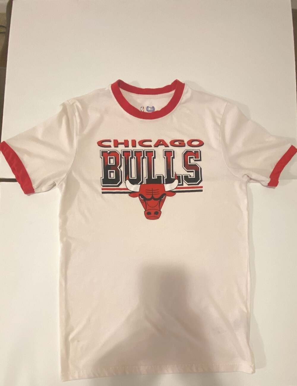 Ultra Game NBA Chicago Bulls Ringer T-Shirt Size S